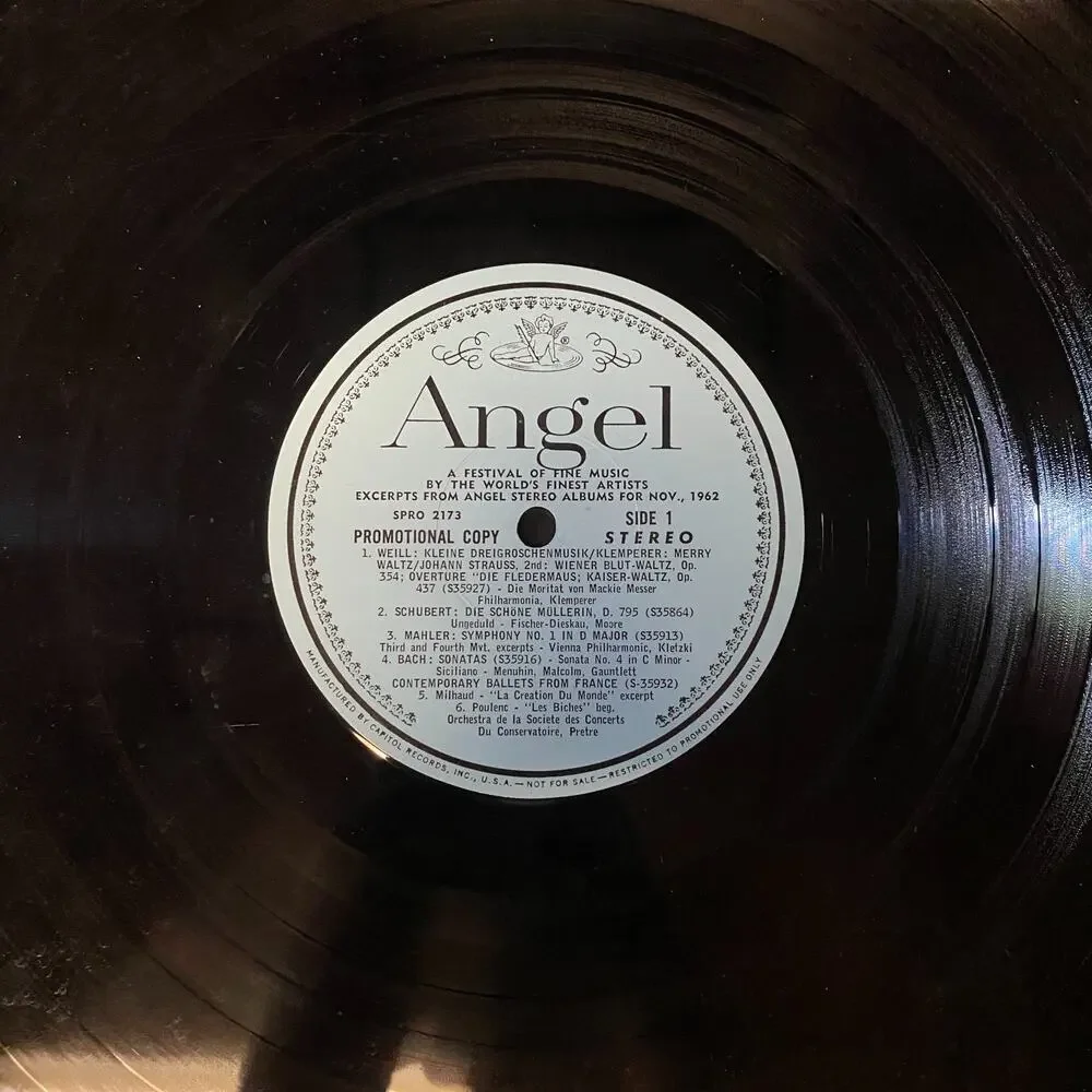 A festival of fine music promo angel records various artists November 1962 Vinyl - Picture 4 of 6